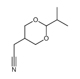 2-(2-propan-2-yl-1,3-dioxan-5-yl)acetonitrile Structure