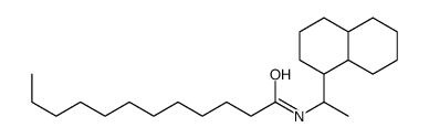 N-[1-(1,2,3,4,4a,5,6,7,8,8a-decahydronaphthalen-1-yl)ethyl]dodecanamide结构式