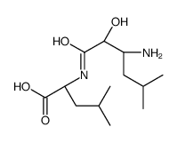 (2S)-2-[(3-amino-2-hydroxy-5-methylhexanoyl)amino]-4-methylpentanoic acid Structure