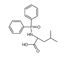 (2S)-2-(diphenylphosphorylamino)-4-methylpentanoic acid Structure