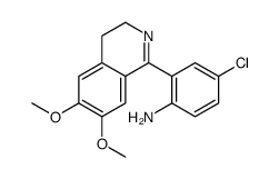 4-chloro-2-(6,7-dimethoxy-3,4-dihydroisoquinolin-1-yl)aniline Structure