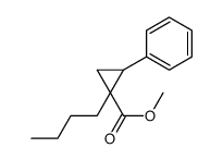 methyl 1-butyl-2-phenylcyclopropane-1-carboxylate结构式