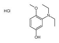 3-(diethylamino)-4-methoxyphenol,hydrochloride Structure