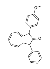 (3S,3aR)-1-(4-Methoxy-phenyl)-3-phenyl-3,3a-dihydro-1H-cyclohepta[b]pyrrol-2-one结构式