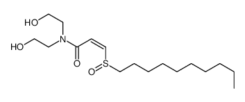 3-decylsulfinyl-N,N-bis(2-hydroxyethyl)prop-2-enamide结构式