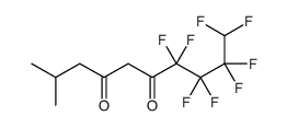 7,7,8,8,9,9,10,10-octafluoro-2-methyldecane-4,6-dione结构式