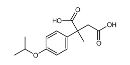 2-methyl-2-(4-propan-2-yloxyphenyl)butanedioic acid结构式