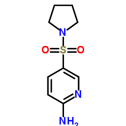 5-(PYRROLIDIN-1-YLSULFONYL)PYRIDIN-2-AMINE结构式