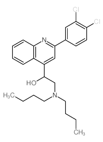 2-(dibutylamino)-1-[2-(3,4-dichlorophenyl)quinolin-4-yl]ethanol structure