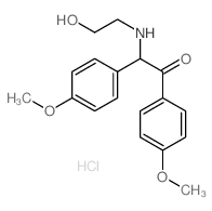 2-(2-hydroxyethylamino)-1,2-bis(4-methoxyphenyl)ethanone Structure