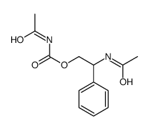 (2-acetamido-2-phenylethyl) N-acetylcarbamate Structure