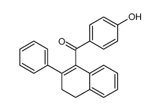 (4-hydroxyphenyl)-(2-phenyl-3,4-dihydronaphthalen-1-yl)methanone Structure
