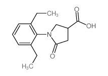 1-(2,6-diethylphenyl)-5-oxo-pyrrolidine-3-carboxylic acid picture