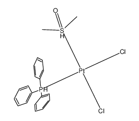 cis-[PtCl2(SOMe2)(PPh3)] Structure