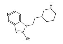 1-[2-(3-Piperidyl)ethyl]-1H-imidazo[4,5-c]pyridine-2-thiol结构式