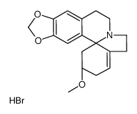 (2s)-2-methoxy-2,3,5,6,8,9-hexahydro-1h-[1,3]dioxolo[4,5-g]indolo[7a,1-a]isoquinolin-7-ium bromide Structure