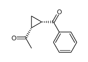 cis-1-Acetyl-2-benzoylcyclopropan结构式