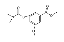 3-dimethylcarbamylthio-5-methoxybenzoic acid methyl ester结构式
