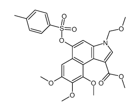 methyl N-methoxymethyl-5-tosyloxy-7,8,9-trimethoxy-3H-benz[d]indole-1-carboxylate Structure