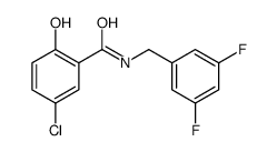 5-chloro-N-[(3,5-difluorophenyl)methyl]-2-hydroxybenzamide Structure