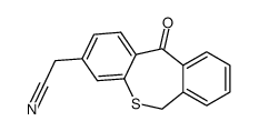 6,11-dihydrodibenzo-[b.e.]-thiepin-11-one-3-acetonitrile Structure