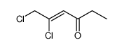 5,6-dichloro-hex-4-en-3-one Structure