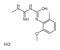 1-(2-methoxy-6-methylphenyl)-3-(N'-methylcarbamimidoyl)urea,hydrochloride Structure