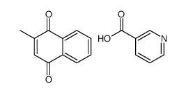 2-methylnaphthalene-1,4-dione,pyridine-3-carboxylic acid结构式