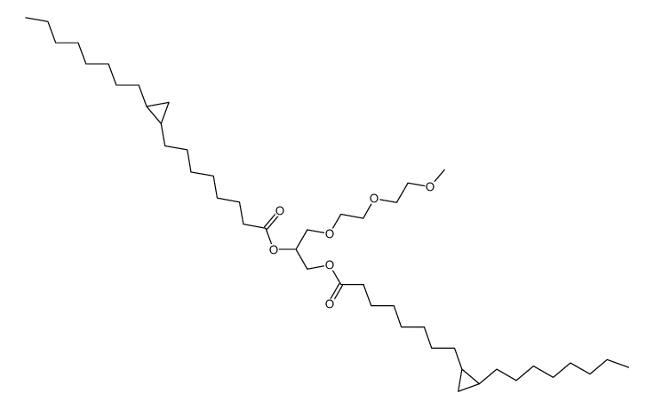 1,2-O-Di(9,10-methylenoctadecenoyl)-3-O-(2-(2-methoxyethoxy)ethyl)-rac-glycerin Structure