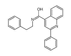 2-phenyl-N-(2-phenylethyl)quinoline-4-carboxamide结构式