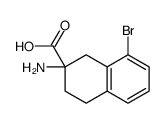 2-amino-8-bromo-3,4-dihydro-1H-naphthalene-2-carboxylic acid结构式