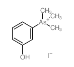 Arsonium,(3-hydroxyphenyl)trimethyl-, iodide (1:1) structure