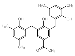 Ethanone,1-[4-hydroxy-3,5-bis[(2-hydroxy-3,5-dimethylphenyl)methyl]phenyl]-结构式