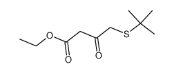 ethyl-4-(tert-butylthio)acetoacetate结构式