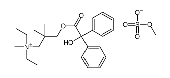 diethyl-[3-(2-hydroxy-2,2-diphenylacetyl)oxy-2,2-dimethylpropyl]-methylazanium,methyl sulfate结构式