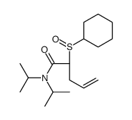 (2S)-2-[(S)-cyclohexylsulfinyl]-N,N-di(propan-2-yl)pent-4-enamide结构式