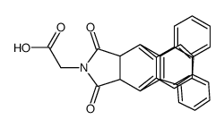 1-Pyrrolidineacetic acid, 3,4-(dibenz(a,h)anthryl-7,14-ene)-2,5-dioxo Structure