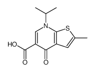 7-(1-METHYLETHYL)-4-OXO-2-METHYL-4,7-DIHYDROTHIENO[2,3-B]PYRIDINE-5-CARBOXYLIC ACID Structure