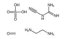 Formaldehyde, dicyandiamide, ethylenediamine sulfate polymer Structure