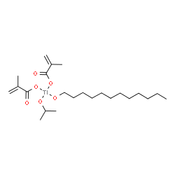 (dodecan-1-olato)bis(methacrylato-O)(propan-2-olato)titanium structure