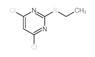 Pyrimidine,4,6-dichloro-2-(ethylthio)- Structure