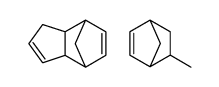 3a,4,7,7a-Tetrahydro-4,7-methano-1H-indene, 5-methylbicyclo(2.2.1)hept-2-ene polymer结构式
