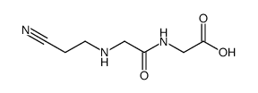 N-(cyanoethyl)glycylglycine结构式