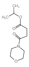 propan-2-yl 4-morpholin-4-yl-4-oxo-butanoate结构式