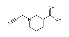 3-Piperidinecarboxamide,1-(cyanomethyl)-(9CI) Structure