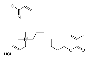 butyl 2-methylprop-2-enoate,dimethyl-bis(prop-2-enyl)azanium,prop-2-enamide,chloride结构式