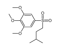 1,2,3-trimethoxy-5-(3-methylbutylsulfonyl)benzene结构式