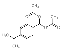 [acetyloxy-(4-propan-2-ylphenyl)methyl] acetate Structure