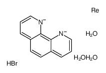 1,10-phenanthroline-1,10-diide,trioxorhenium,hydrobromide Structure
