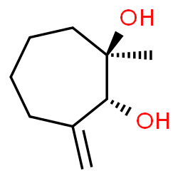 1,2-Cycloheptanediol, 1-methyl-3-methylene-, (1R,2R)-rel- (9CI) Structure
